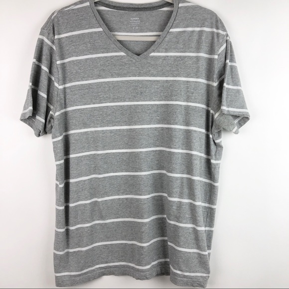 Old Navy 100% Cotton V-Neck Soft Wash Striped - Picture 2 of 9